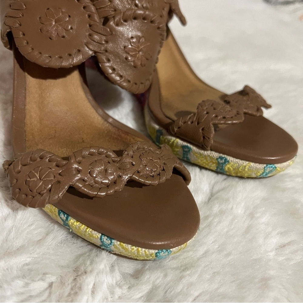 Jack Rogers Livvy embroidered wedges - Picture 8 of 9